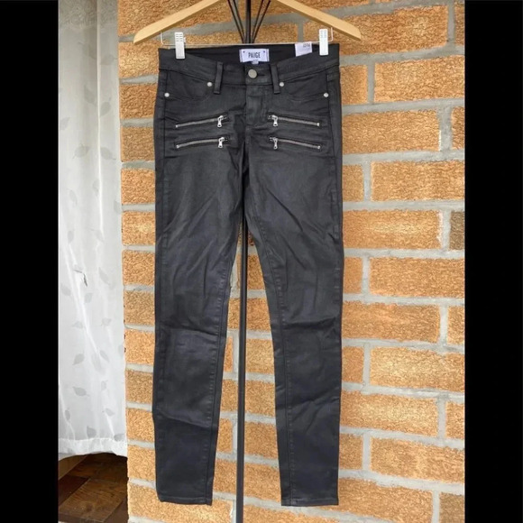 PAIGE  
Edgemont Ultra Skinny Black Silk Wash 26 - Picture 2 of 10